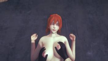 Evangelion Hentai - Asuka Boobjob and penetrated in a Tokyo Street - Japanese Asian Manga Anime Film Game Porn